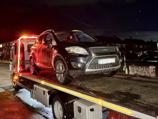 Car seized after driver legs it