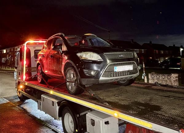 Car seized after driver legs it