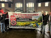 Villagers' anger over new town plans