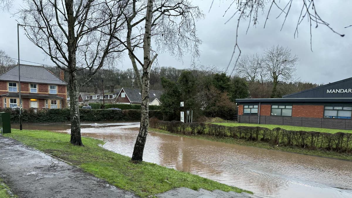 Flood warnings in Monmouthshire as Storm Chandra hits Wales