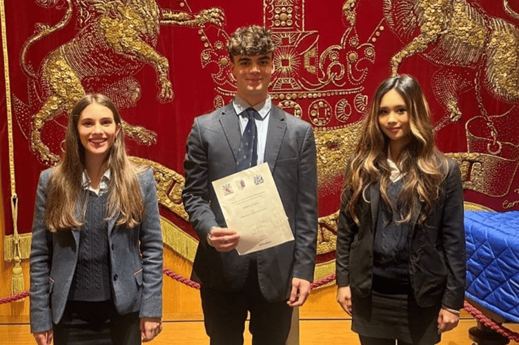 Haberdashers' Monmouth Sixth Formers at the Schroders event in London