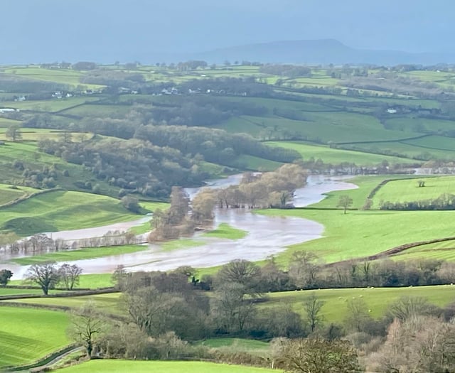 Storm Chandra floods close Monmouth roads