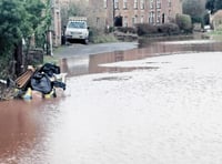 Skenfrith floodwater peaks