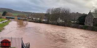 River Monnow continues to rise in Monmouth