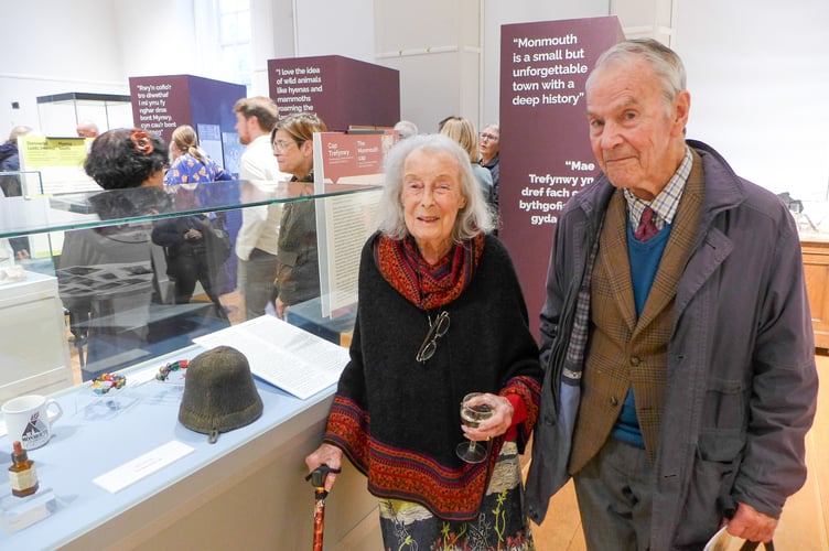 Kirstoe and Tim Buckland with the Monmouth Cap that made her famous worldwide