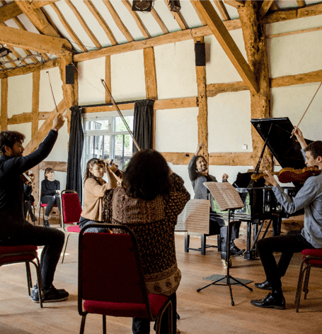 Concert in Great Barn at Hellens
