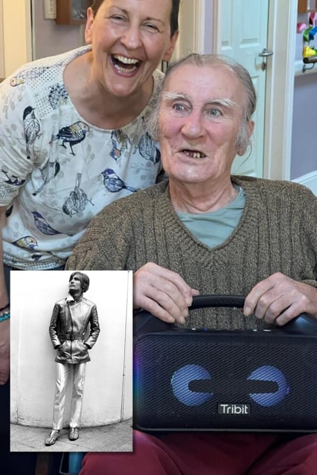 Gibraltar Nursing Home resident Bill Chenail, who was a former model for the English Boys in London in the Swinging 60s