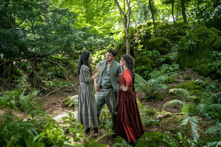 A woodland scene from Hamnet, shot in the Forest of Dean