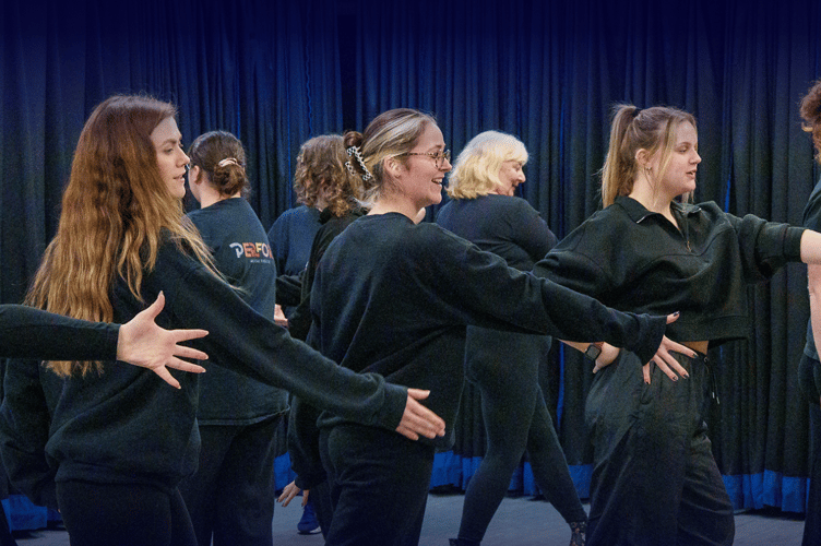 Perform Chepstow Sister Act rehearsal 