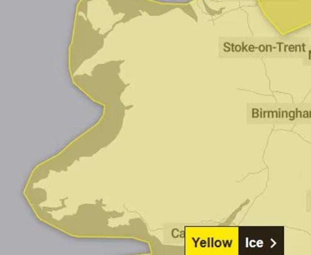 Wales on yellow ice warning alert