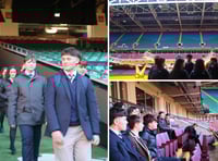 Monmouth students explore Principality Stadium in CTech course trip