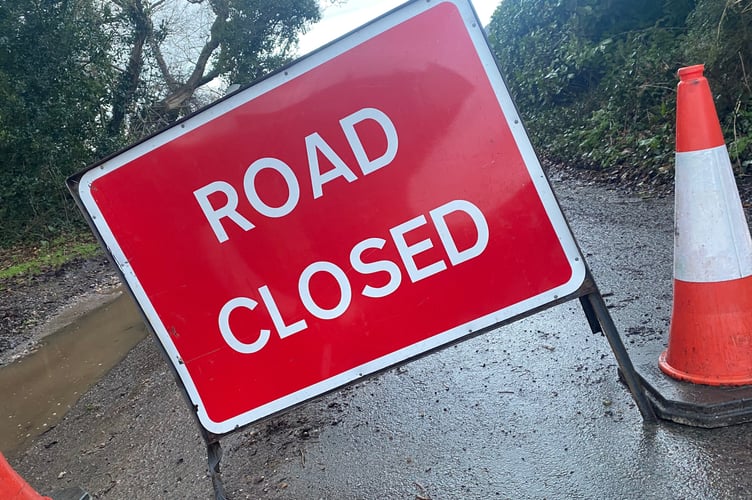 Generic road closed sign. Photo TindleNews/StevePope
