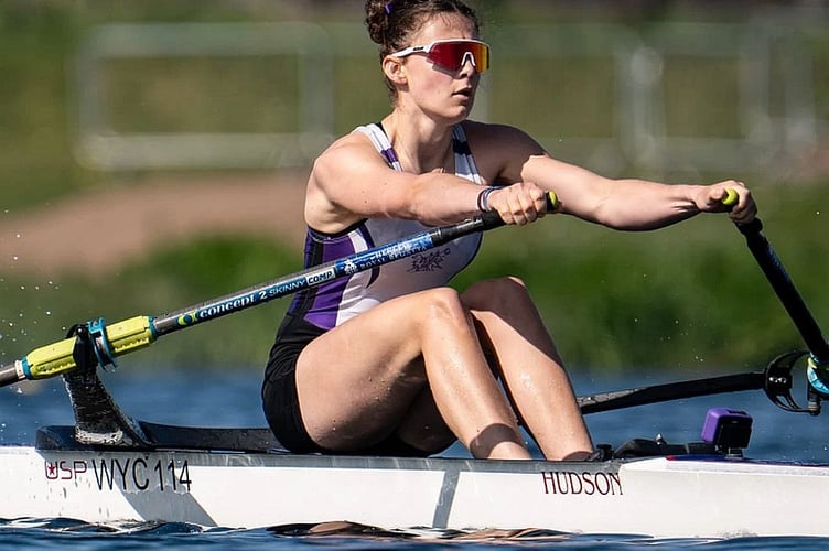 World medallist Eleanor Lawrence-Preston in action