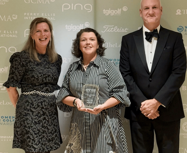 Course manager Lucy proves a hit at Women in Golf  Awards