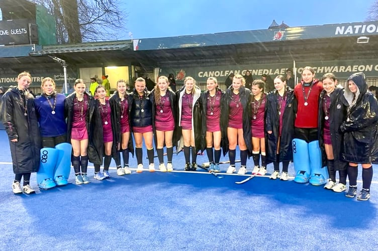 Haberdashers' Monmouth won silver at the Welsh Schools Hockey Championships