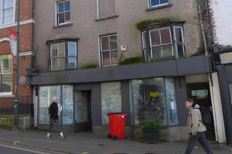 The former jewelers in Monnow Street, vacant for years