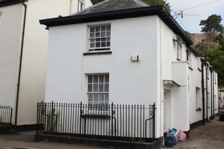 This grade II-listed house on Porthycarne Street in Usk has been at the centre of planning dispute between neighbours. 
