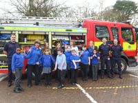 Fire crews clean up to support pupils