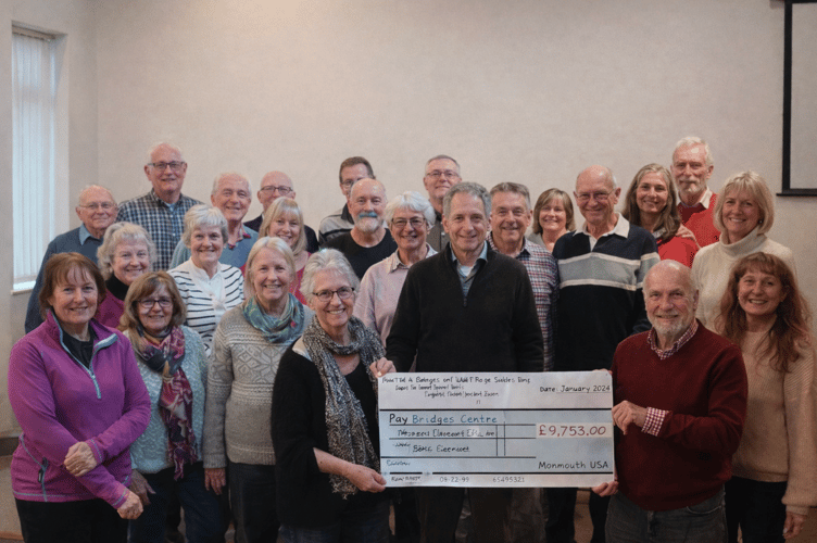 Monmouth u3a raised money for Bridges Centre after storm damage 