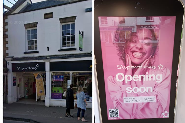 Superdrug in Monmouth are opening in March