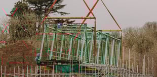 Monmouth Vauxhall bridge finally lifted for long-awaited repairs