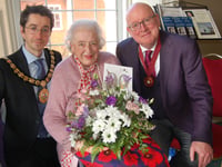 Rosemary Rigby raises £1,221 for Action Bus at 90th birthday