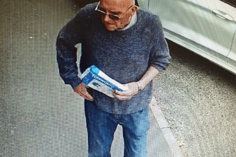 A CCTV still of the missing 77-year-old, who was last seen in Coleford