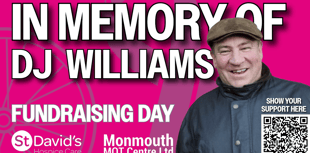 Share memories D J Williams at charity fundraiser in Monmouth