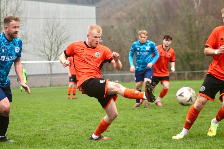 Jacob Perrella looks to get Monmouth on the attack