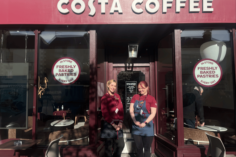 Monmouth's Costa Coffee branch reopens after flood 