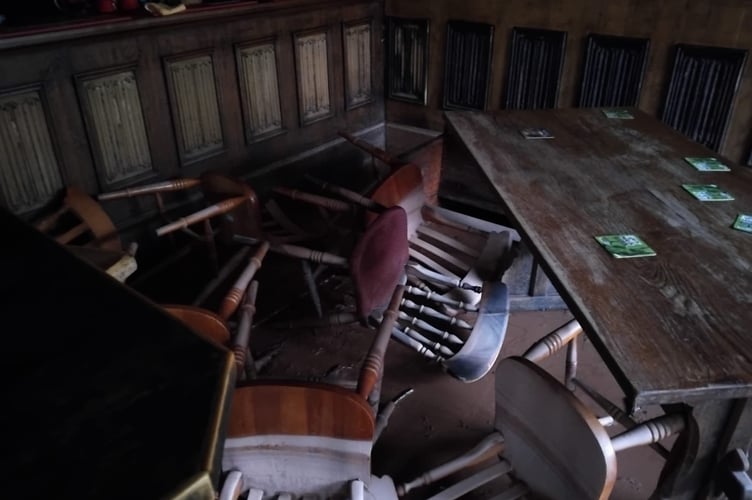 The Robin Hood affected by the Monmouth flooding 