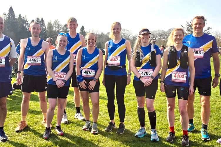 Spirit of Monmouth RC had a good turn out in the Forest Spring Trails Half Marathon