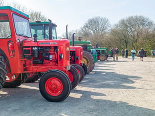 Vintage tractor run for farmers' charity