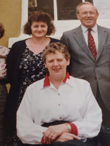 Dawn Fryer with Editor Ken Goodwin behind