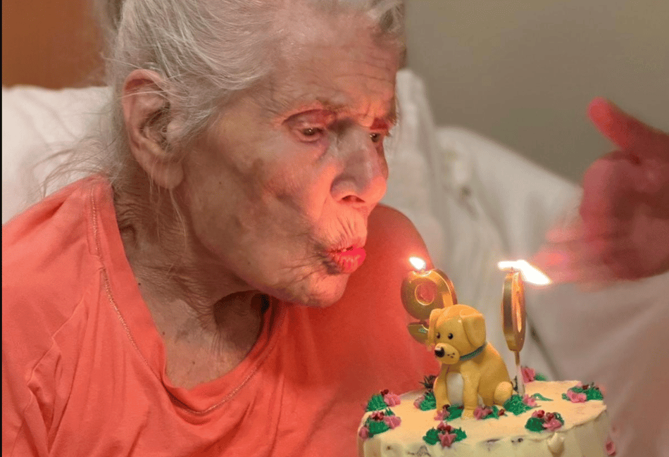 Audrey's 91st birthday at Gibraltar Nursing Home 