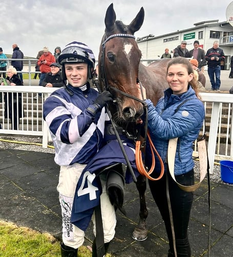 Dylan Johnston was on board Palacio again when it won at Newbury