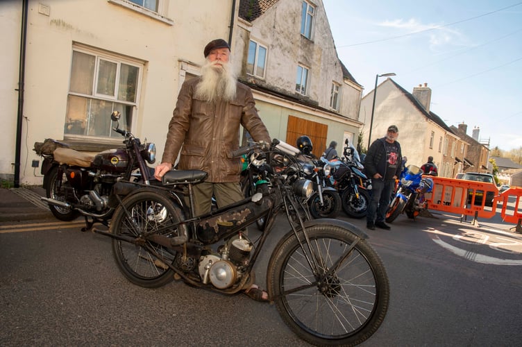 David Benn bought this 1950 Francis Barnett auto bike to retain its largely original condition.