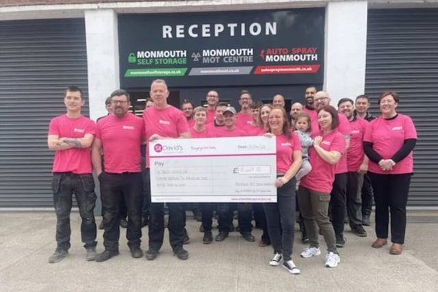 St David's get fundraising cheque