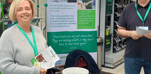 Monmouth foodbank gets 421kgs donations