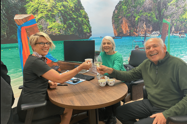 Residents at the opening day 