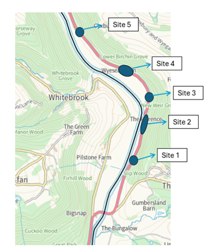 Installation of rockfall protection netting at these locations where instability has been identified.