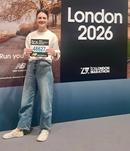 Spirit's Sarah Baker ran the London Marathon