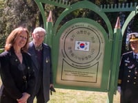 Memorial unveiled to servicemen who fought in Korea