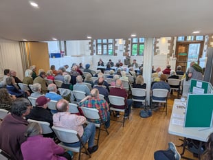 Packed out Priory as candidates questioned