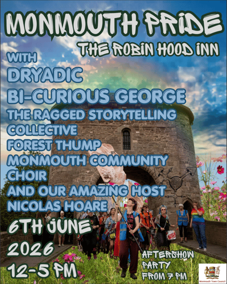 Monmouth Pride poster 2026 