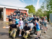 Fire crews keep it clean