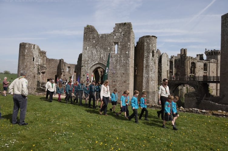 St George's Parade at Raglan Castle
