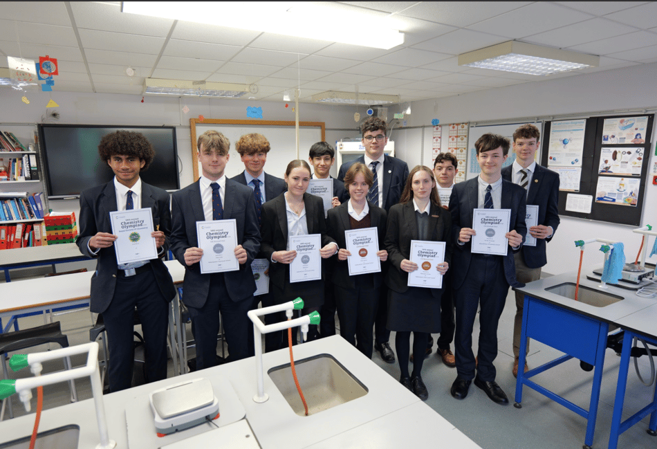 Monmouth students triumph at Royal Chemistry Olympiad