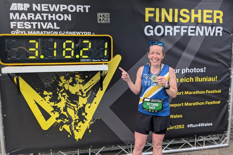 Vicky Roberts smashed her marathon PB