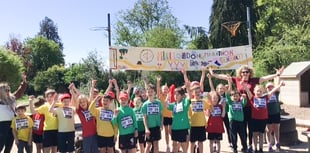 Pupils enjoy the fun of mini marathon